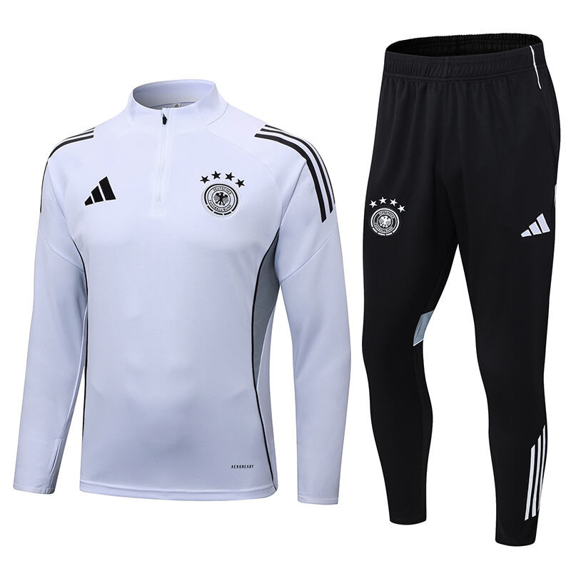 2025/2026 Germany Half-Pull Training Suit Blanc Jersey Set