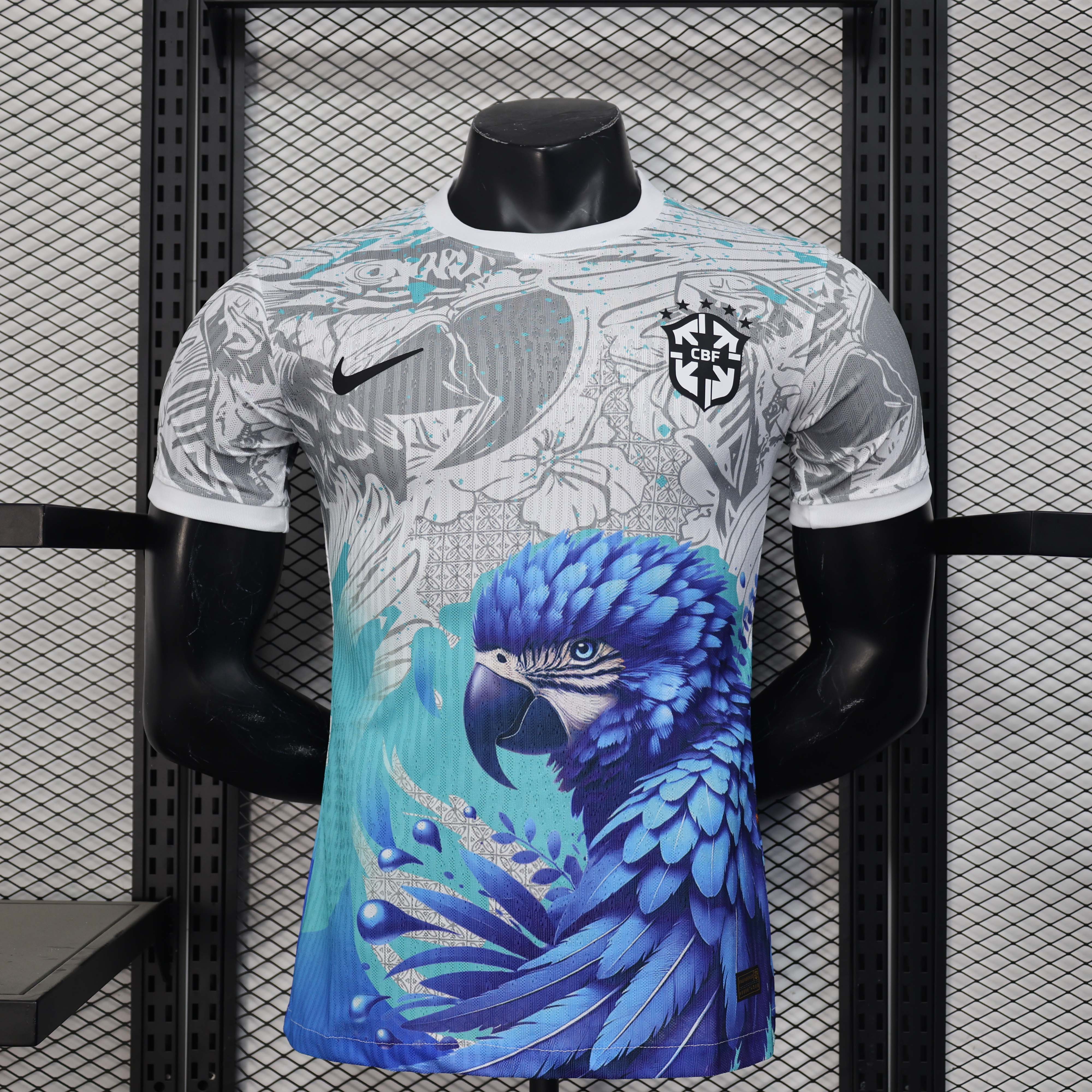 2025 Player Version Brazil Special Edition White and Blue Football Shirt AAA fan-grade
