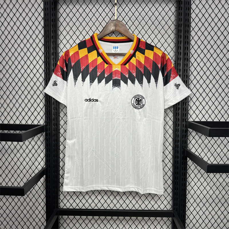 1994 レトロ ドイツ ホーム サッカージャージ サッカーシャツ 1:1 タイ品質