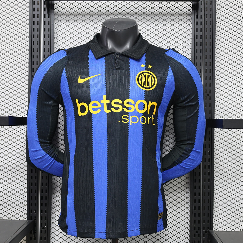 2026/2027 Long Sleeves Player Version Inter Milan Home Football Jersey1:1 Quality Thai
