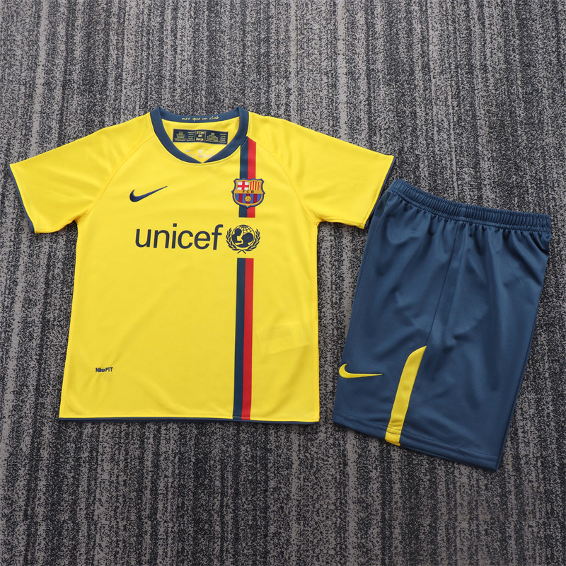 2008/2009 Retro Barcelona Away Football Shirt AAA fan-grade Kids Size