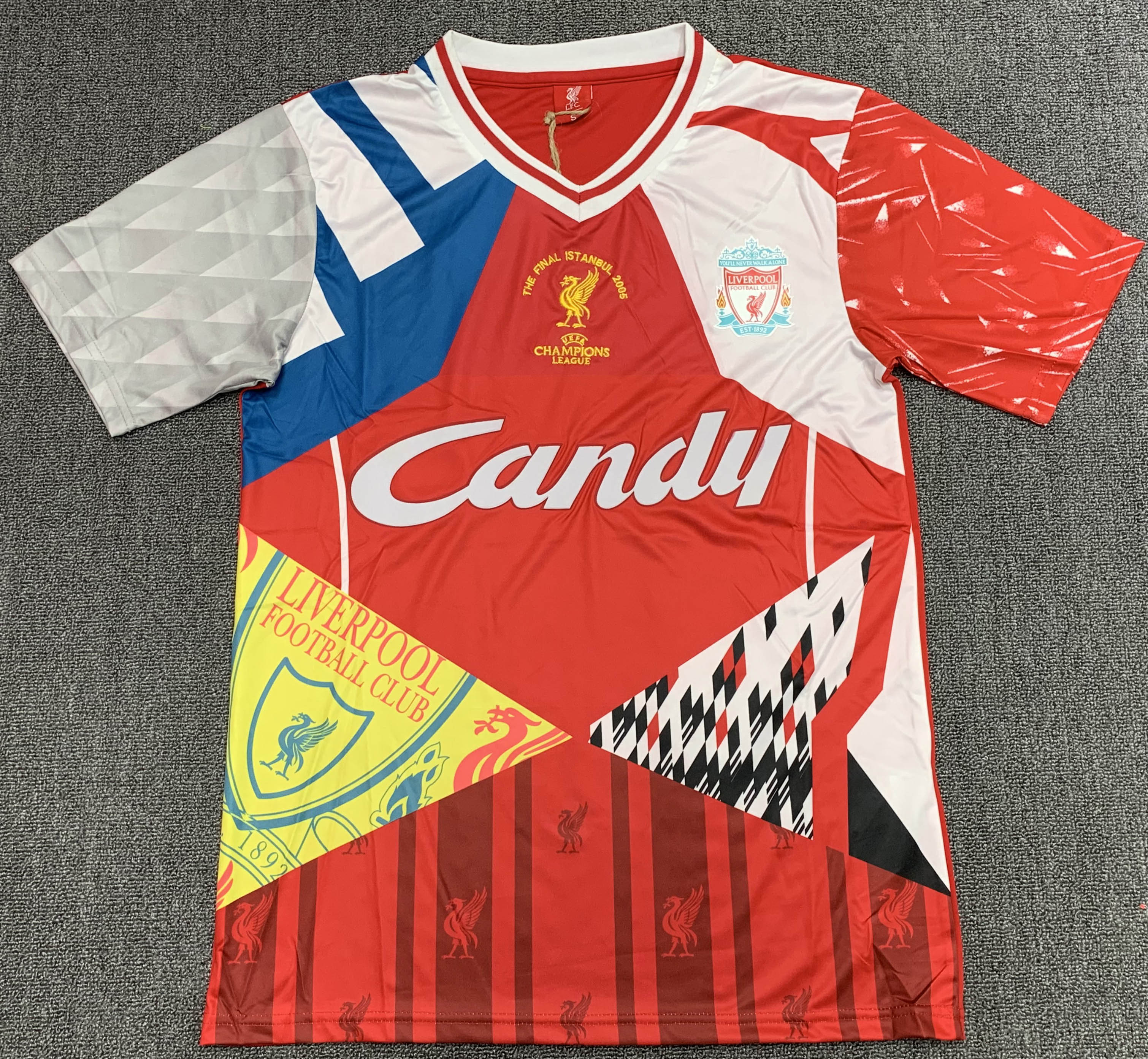 Retro Liverpool Edición Conmemorativa Híbrida Camiseta Calidad Tailandesa