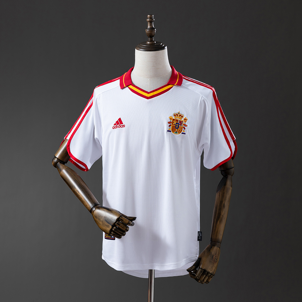 2000 Retro Spanien Auswärtstrikot AAA Fan-Qualität
