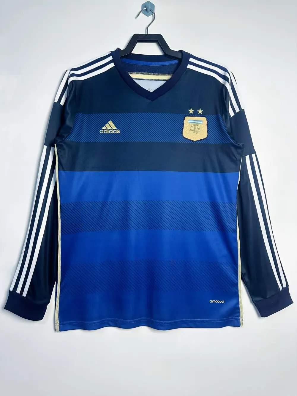 2014 Retro Long Sleeve Argentina National Team Away Jersey AAA fan-grade