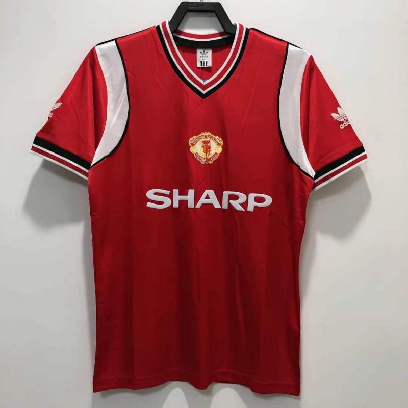 1985 Retro Manchester United Home Football Shirt AAA fan-grade