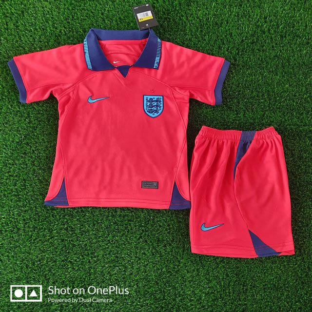 2022 FIFA World Cup England Auswärts Fußballtrikot Kindergröße