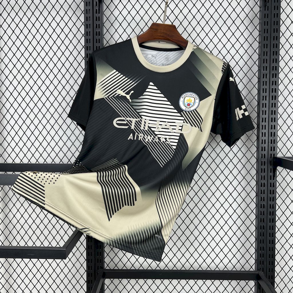 2025/2026 Manchester City Black And Yellow Concept Version Football Jersey AAA fan-grade