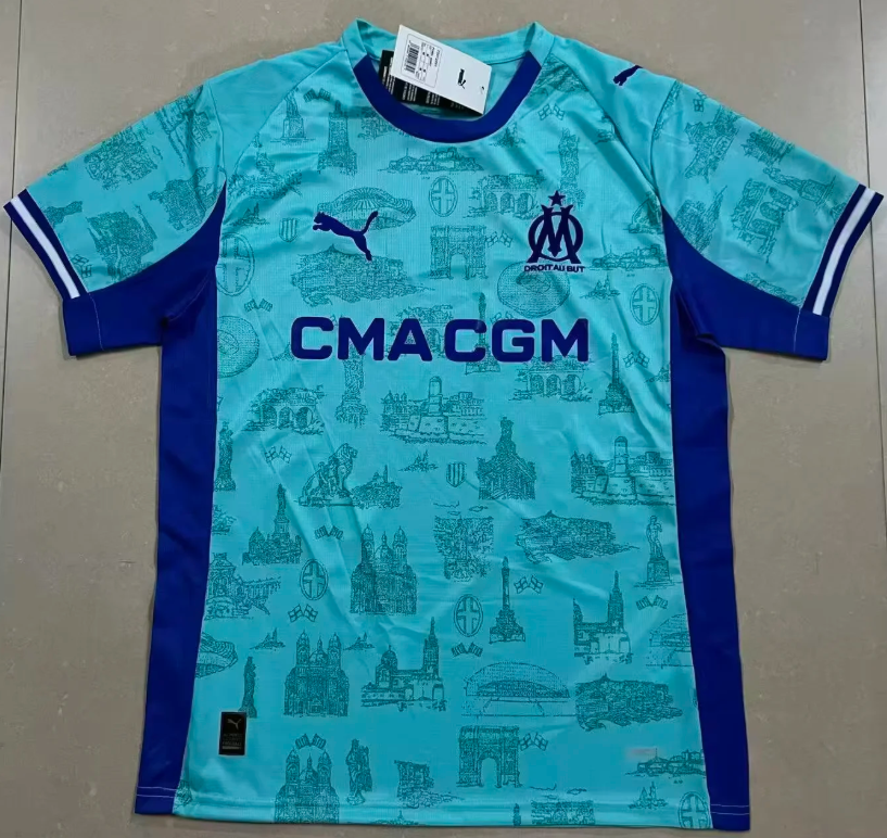 2025/2026 Olympique de Marseille Fifth Away Football Jersey AAA fan-grade