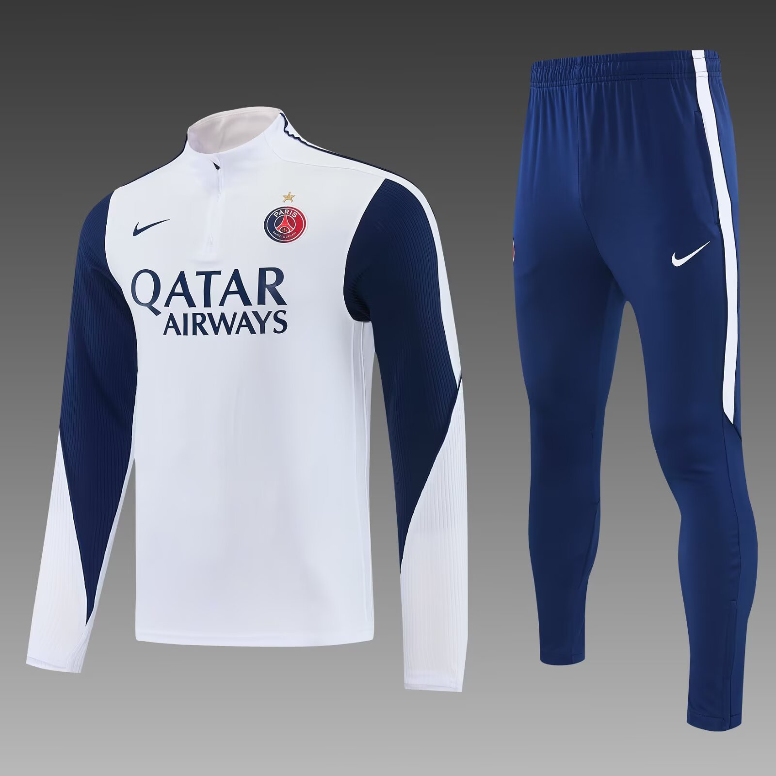 2026/2027 Paris Saint-Germain Half-Length Training Suit White Football Jersey 1:1 Thai Quality