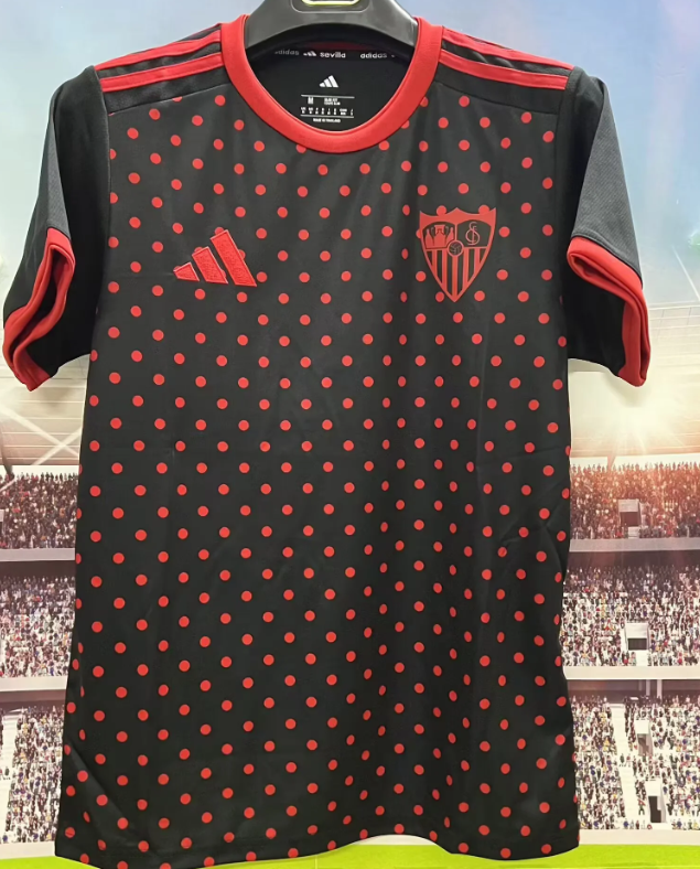 2025/2026 Sevilla Training Suit black Football Shirt AAA fan-grade