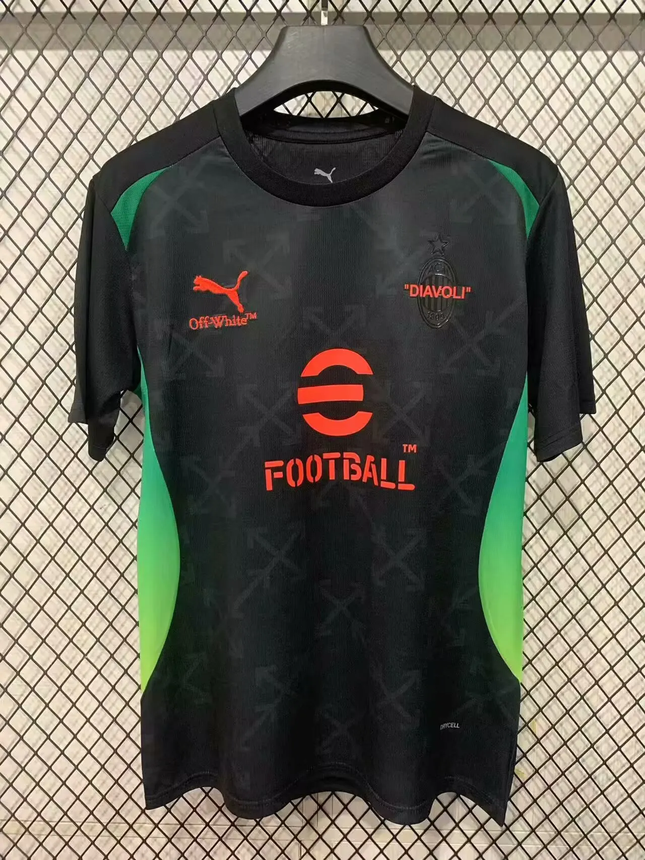2025/2026 AC Milan Pre-match training uniforms Black Football Jersey AAA fan-grade