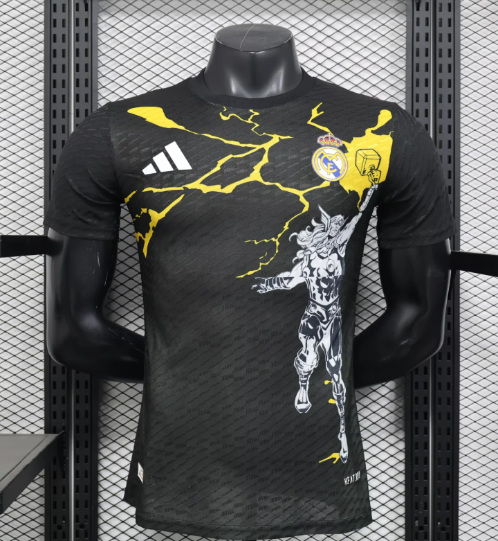 2025/2026 Player Version Real Madrid Collaboration With Marvel 02 Football Shirt AAA fan-grade