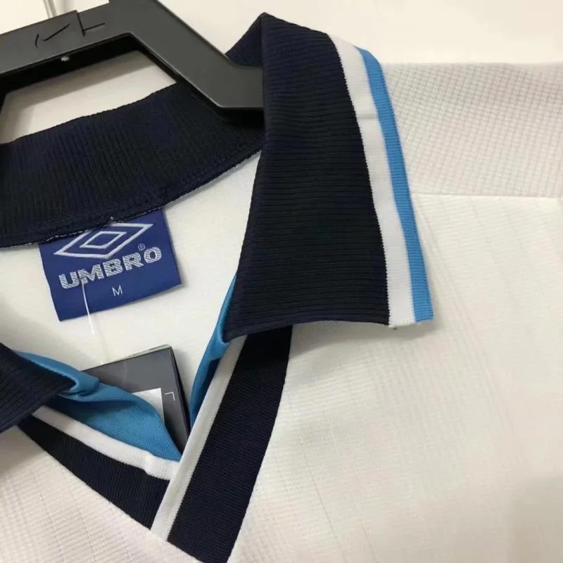 1996 Retro England Home Soccer Jersey — view 5
