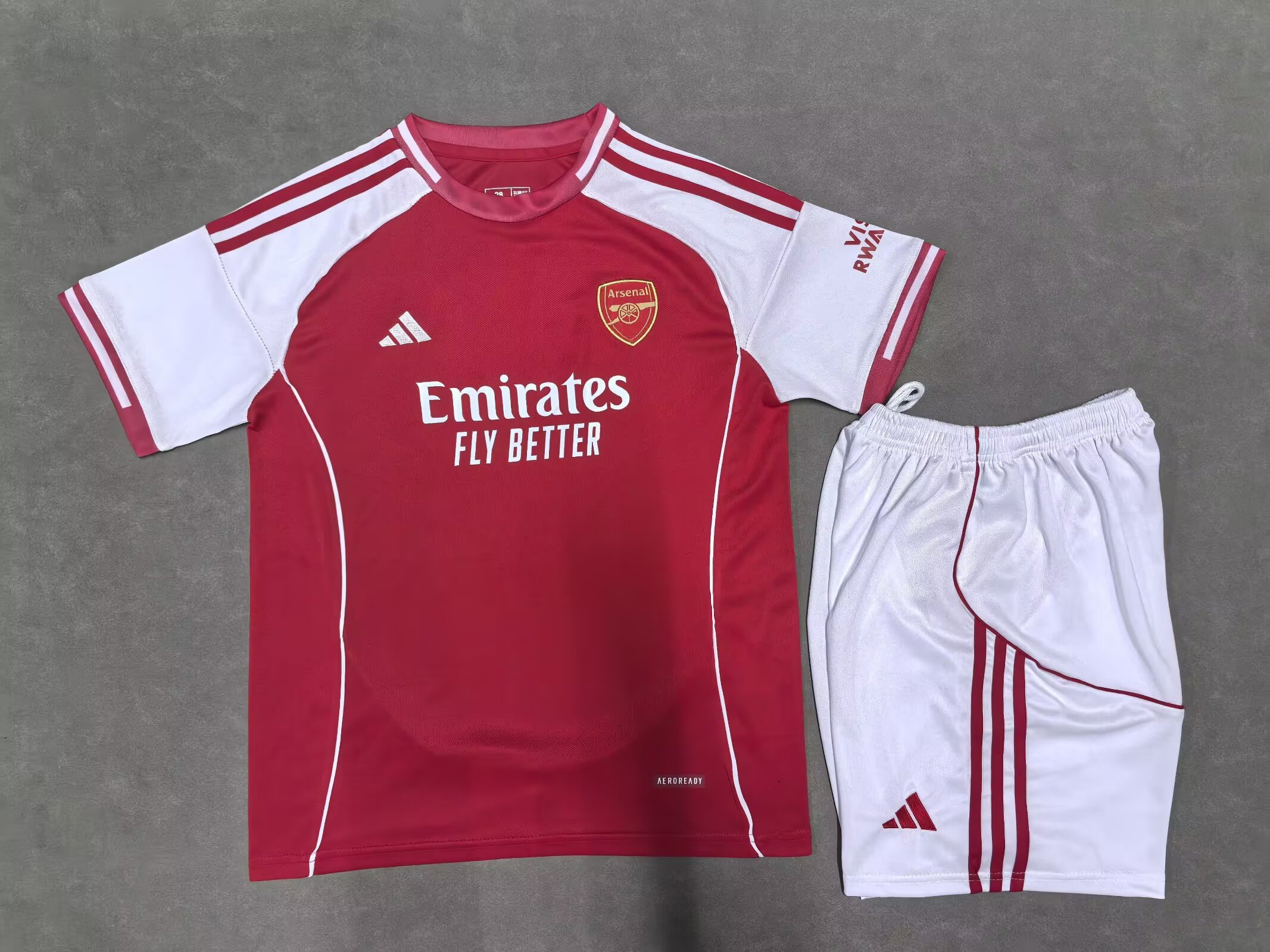 2025/2026 Arsenal Home Football Shirt AAA fan-grade Kids Size