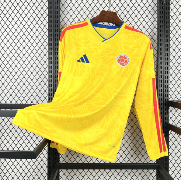 2026 Long Sleeve Colombia National Team Home Football Jersey AAA fan-grade
