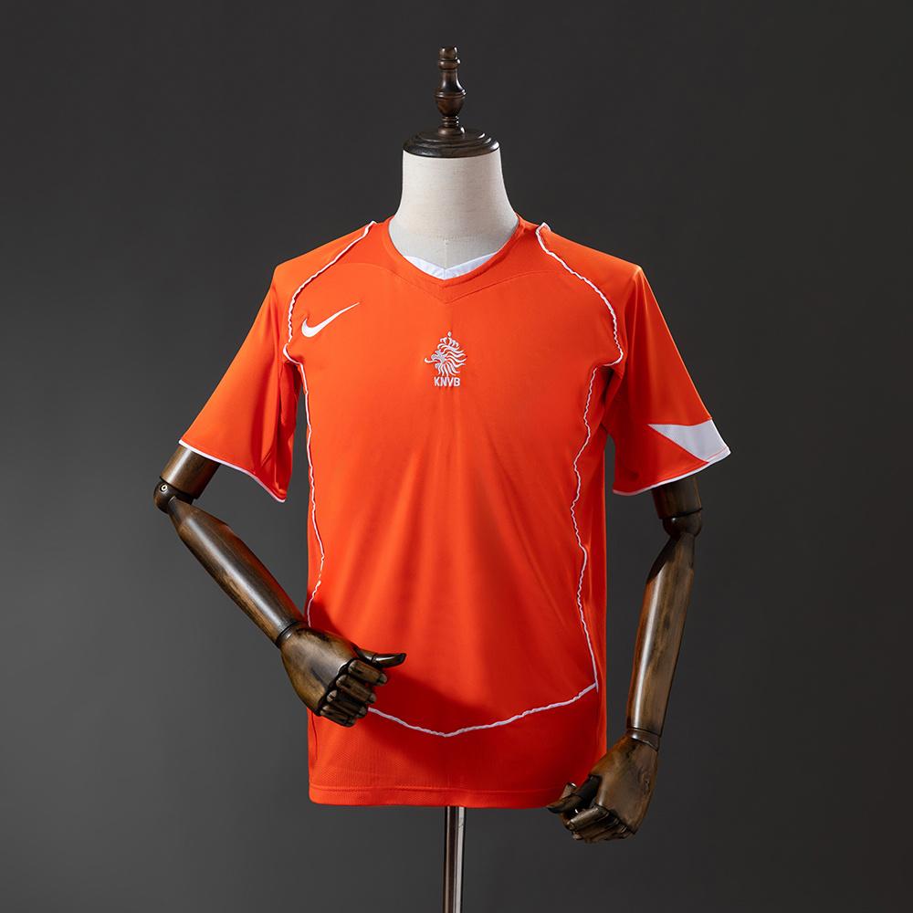 Camiseta Retro Selección Nacional Países Bajos Local 2004 AAA calidad aficionado