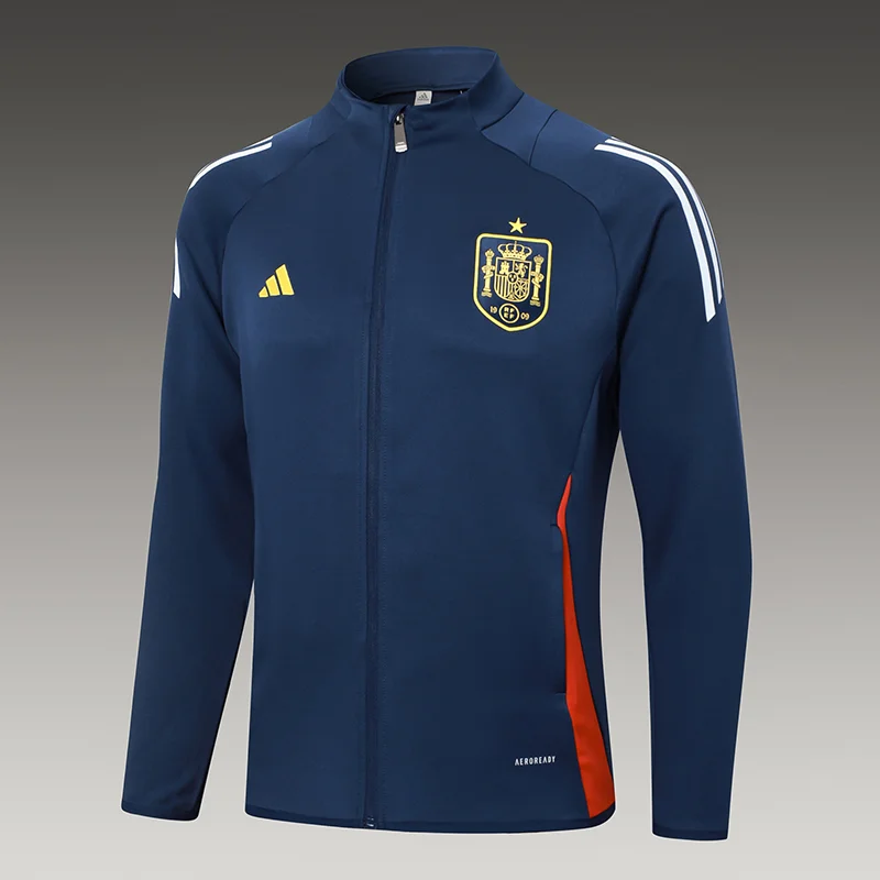 2024-2025 西班牙半拉训练服皇家蓝足球球衣套装 — view 3