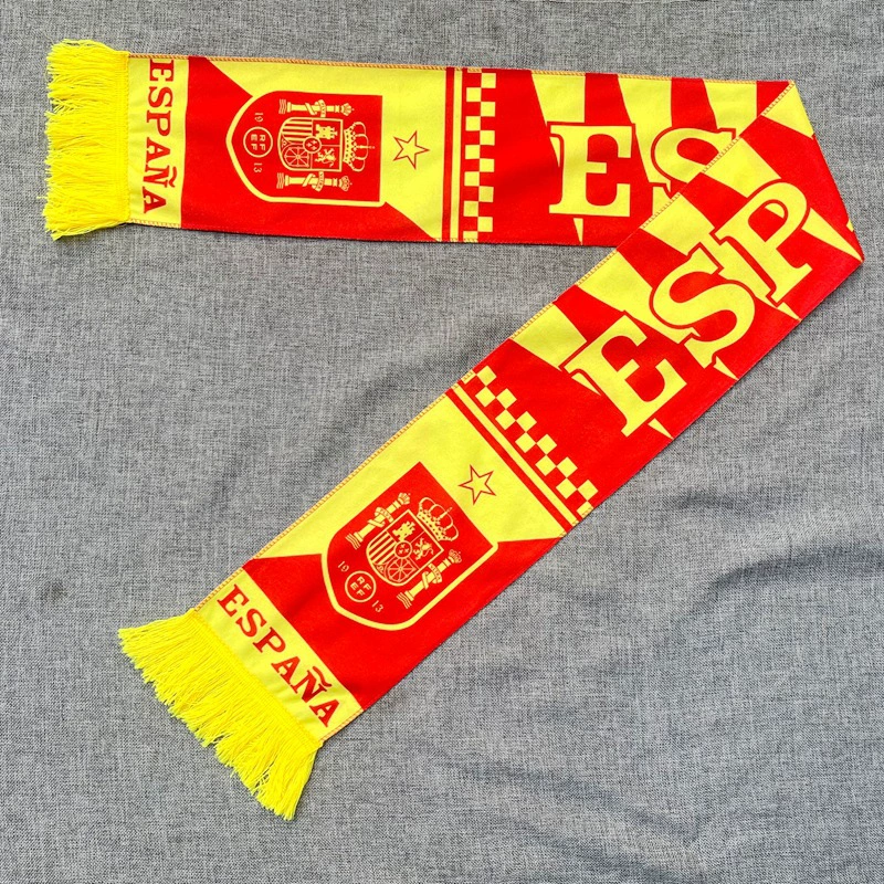 2026 World Cup Spain Fan Soccer Scarf New Crest