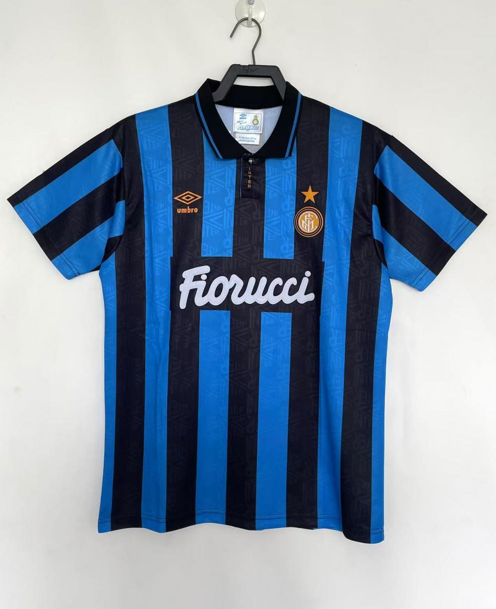 1992-1994 Retro Inter Milan Camiseta Local Calidad Tailandesa
