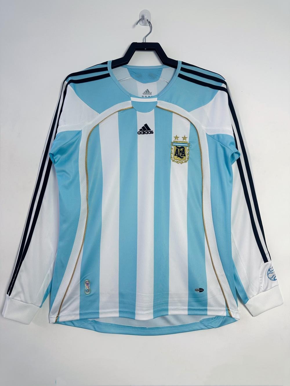 2006 Retro Long Sleeve Argentina National Team Home Jersey AAA fan-grade
