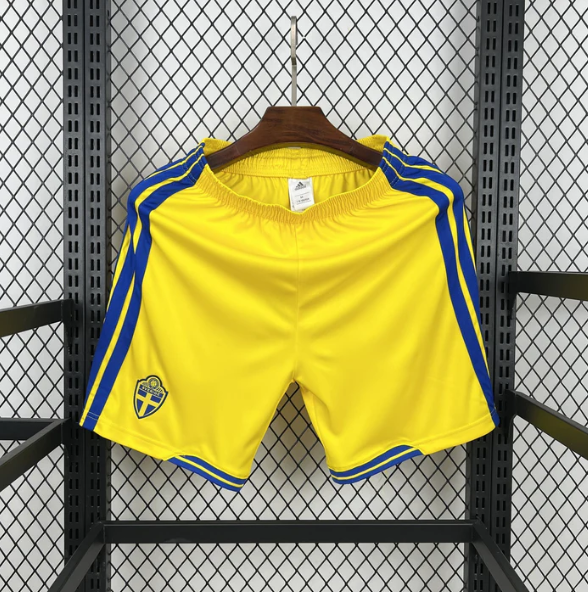 2026 Sweden National Team Home Football Shorts AAA fan-grade