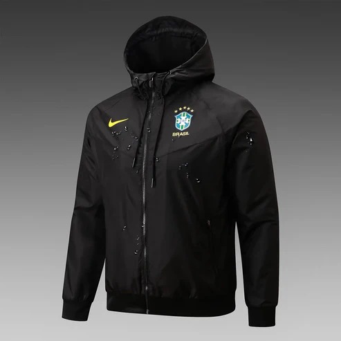 2024 Brazil Windbreaker Black Football Shirt AAA fan-grade