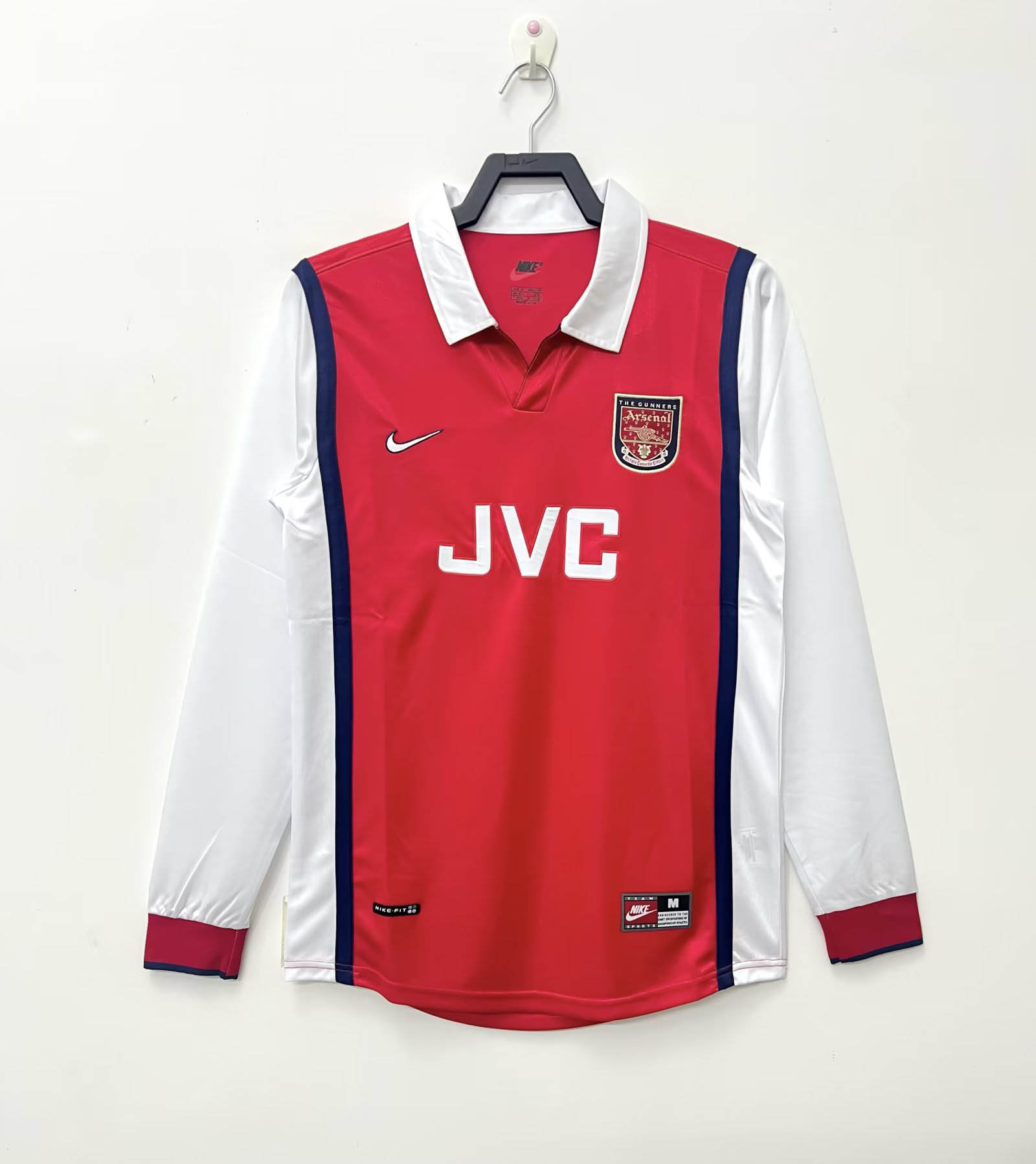 1998/1999 Retro Long Sleeve Arsenal Home Football Shirt AAA fan-grade