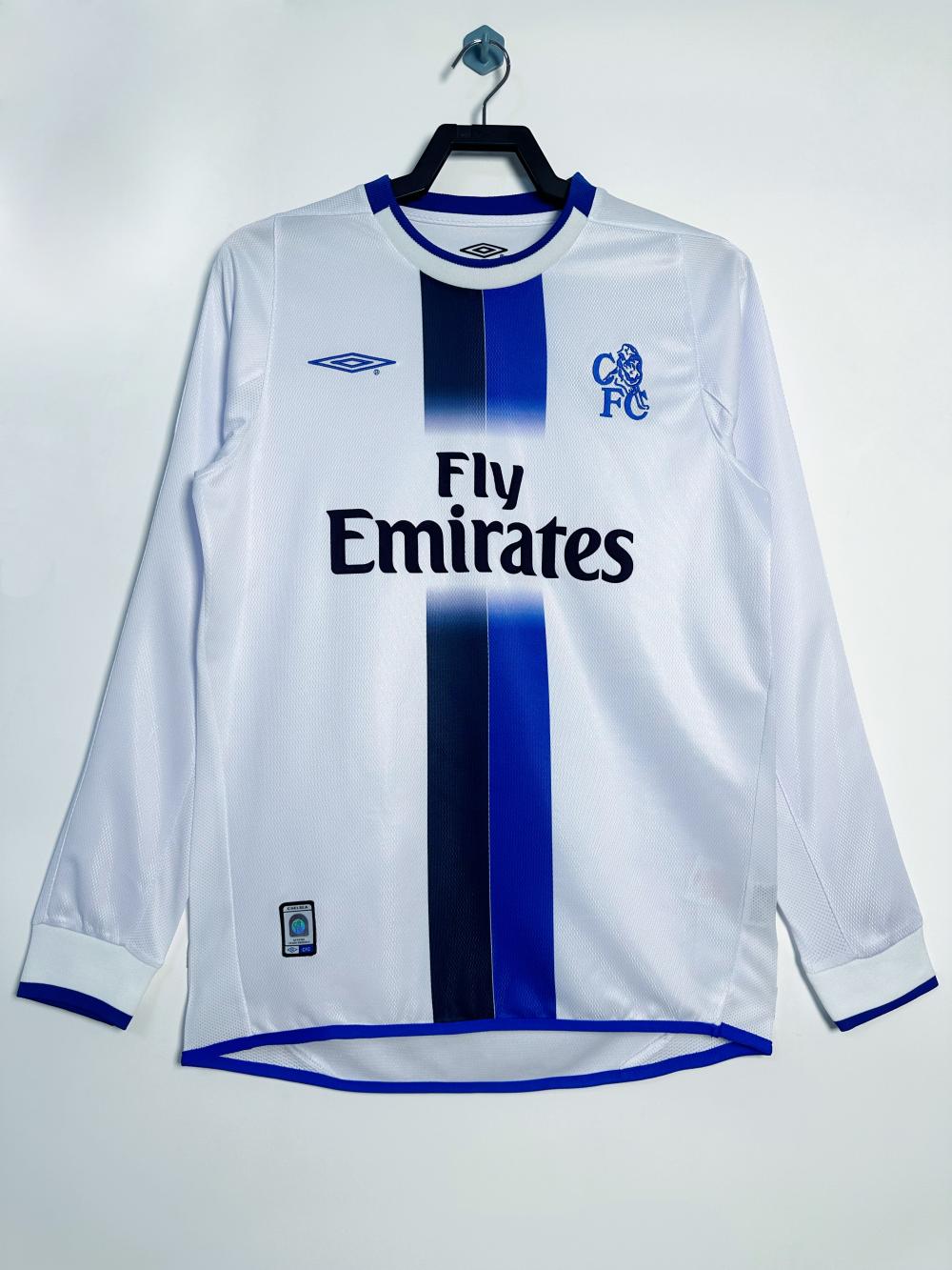 2003-2005 Retro Long Sleeve Chelsea Away Football Shirt AAA fan-grade
