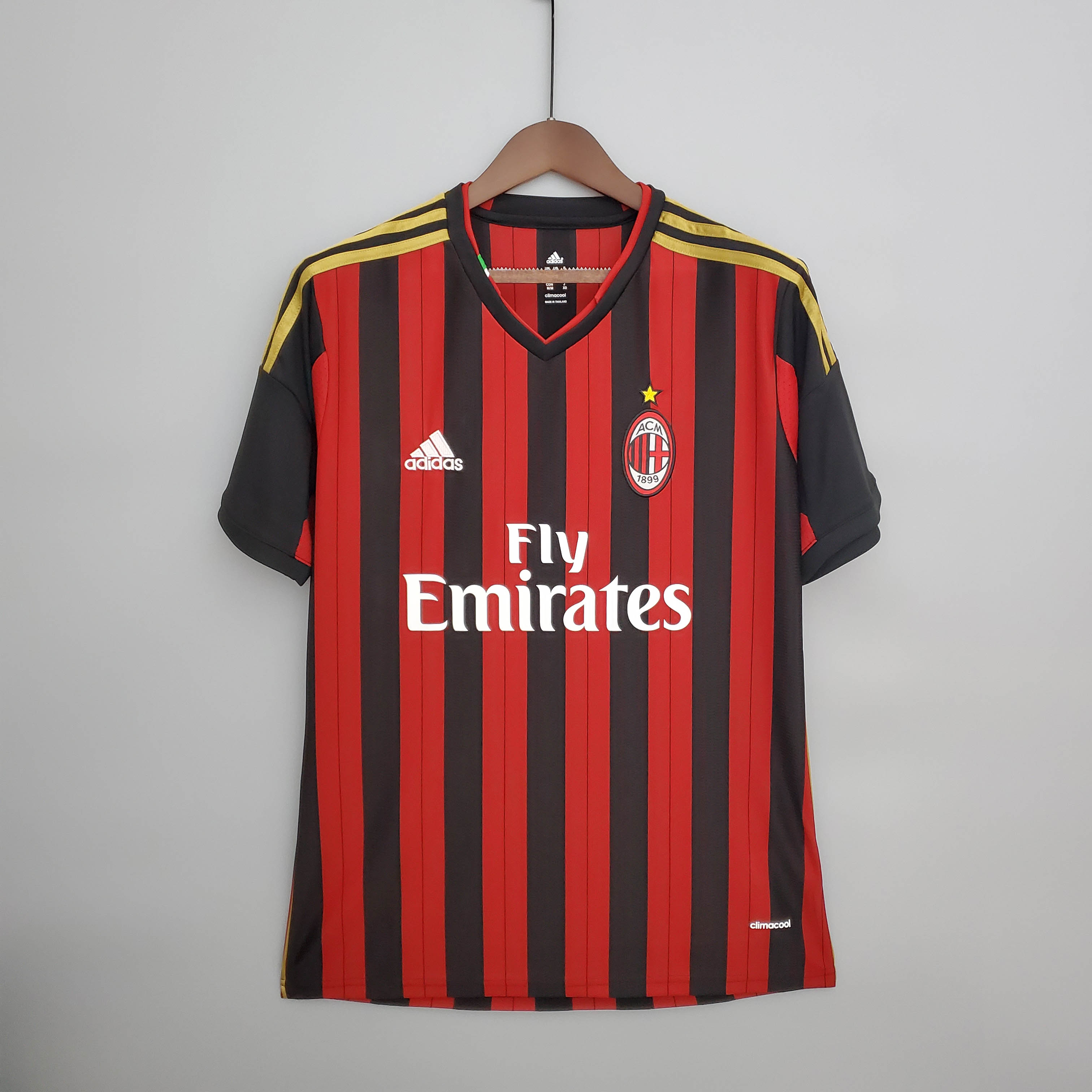 قميص كرة قدم AC Milan الكلاسيكي داخل الأرض 2013/2014 جودة تايلاندية