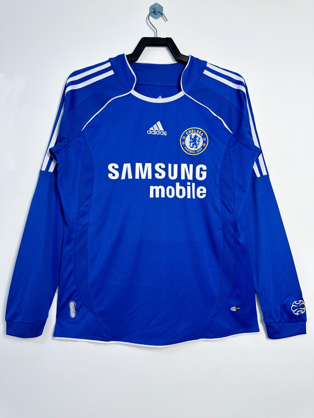 2006-2007 Retro Long Sleeve Chelsea Home Football Shirt AAA fan-grade