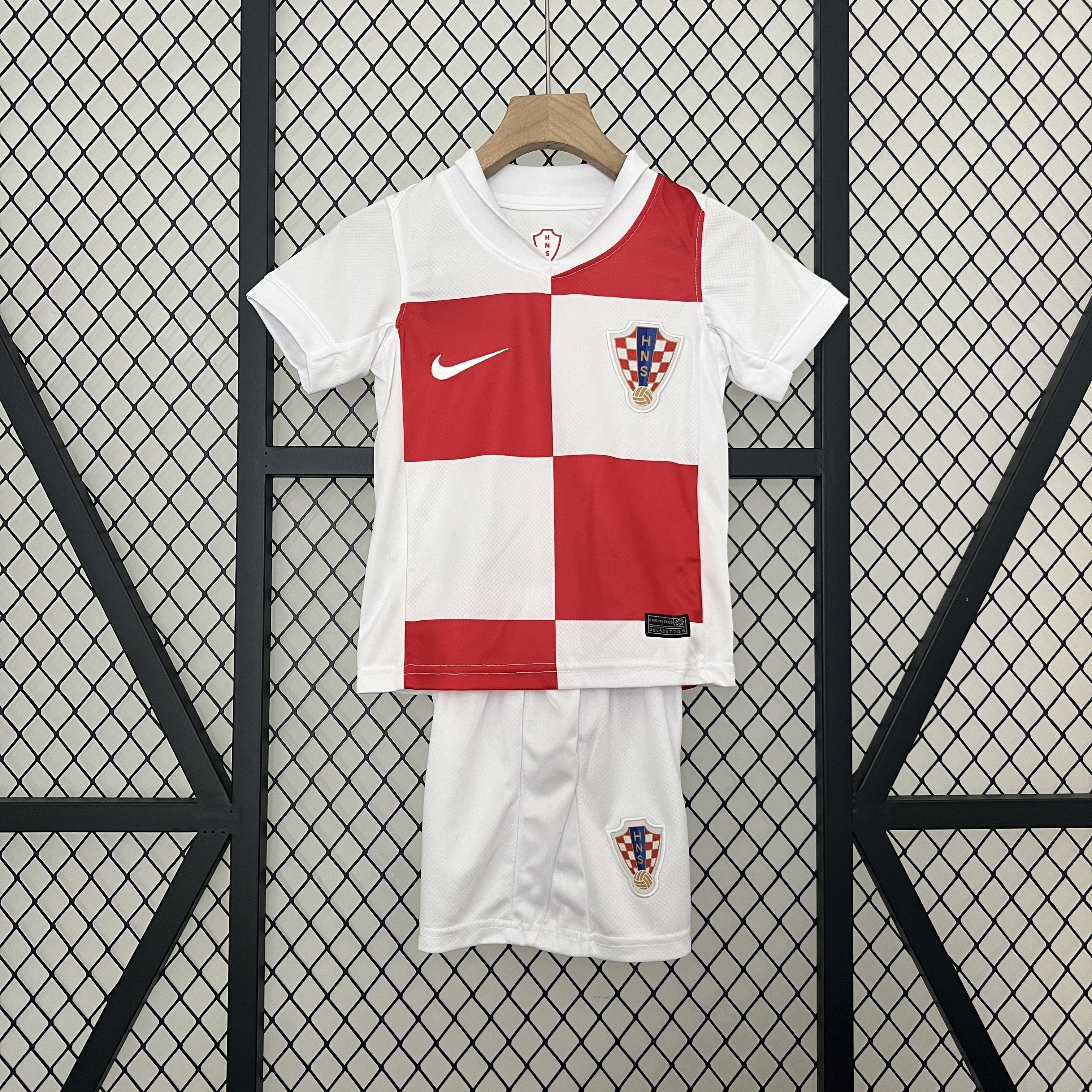 2024 Croatia National Team Home Football Shirt AAA fan-grade Kids Size
