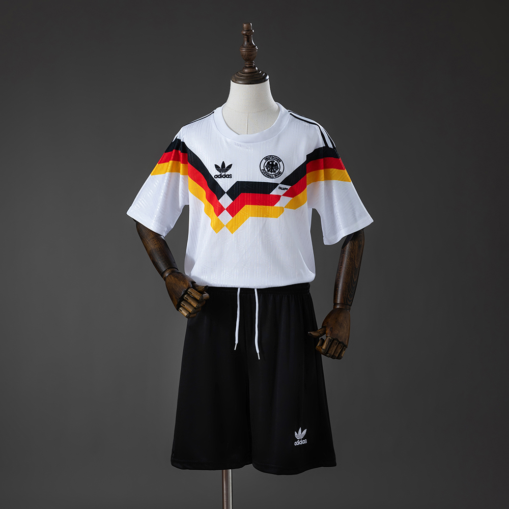 1990 Rétro Allemagne Maillot Domicile Football AAA qualité fan Taille Enfant