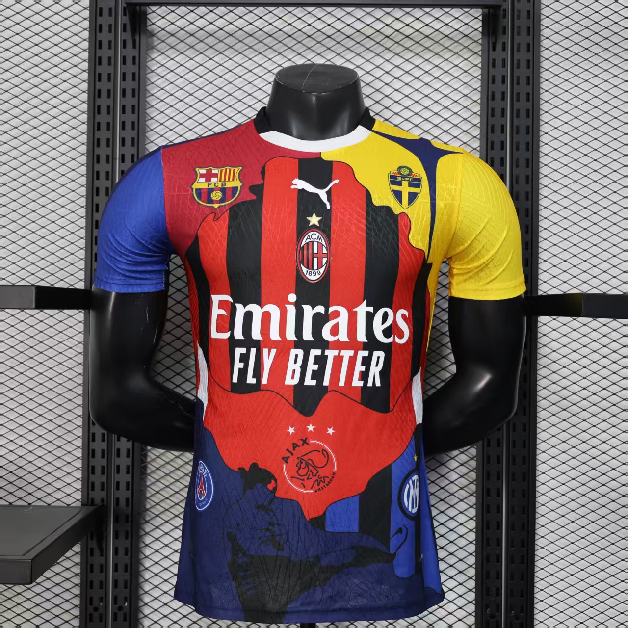 2025/2026 Player Version AC Milan Ibrahimović Commemorative Edition Football Jersey AAA fan-grade