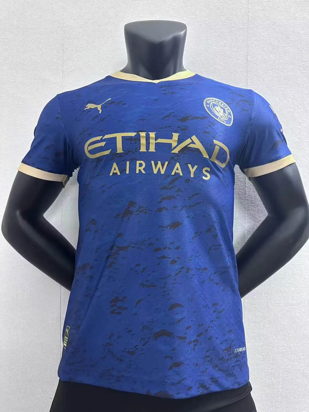 2023 Player Version Manchester City Chinese New Year Commemorative Edition Blue Football Shirt AAA fan-grade
