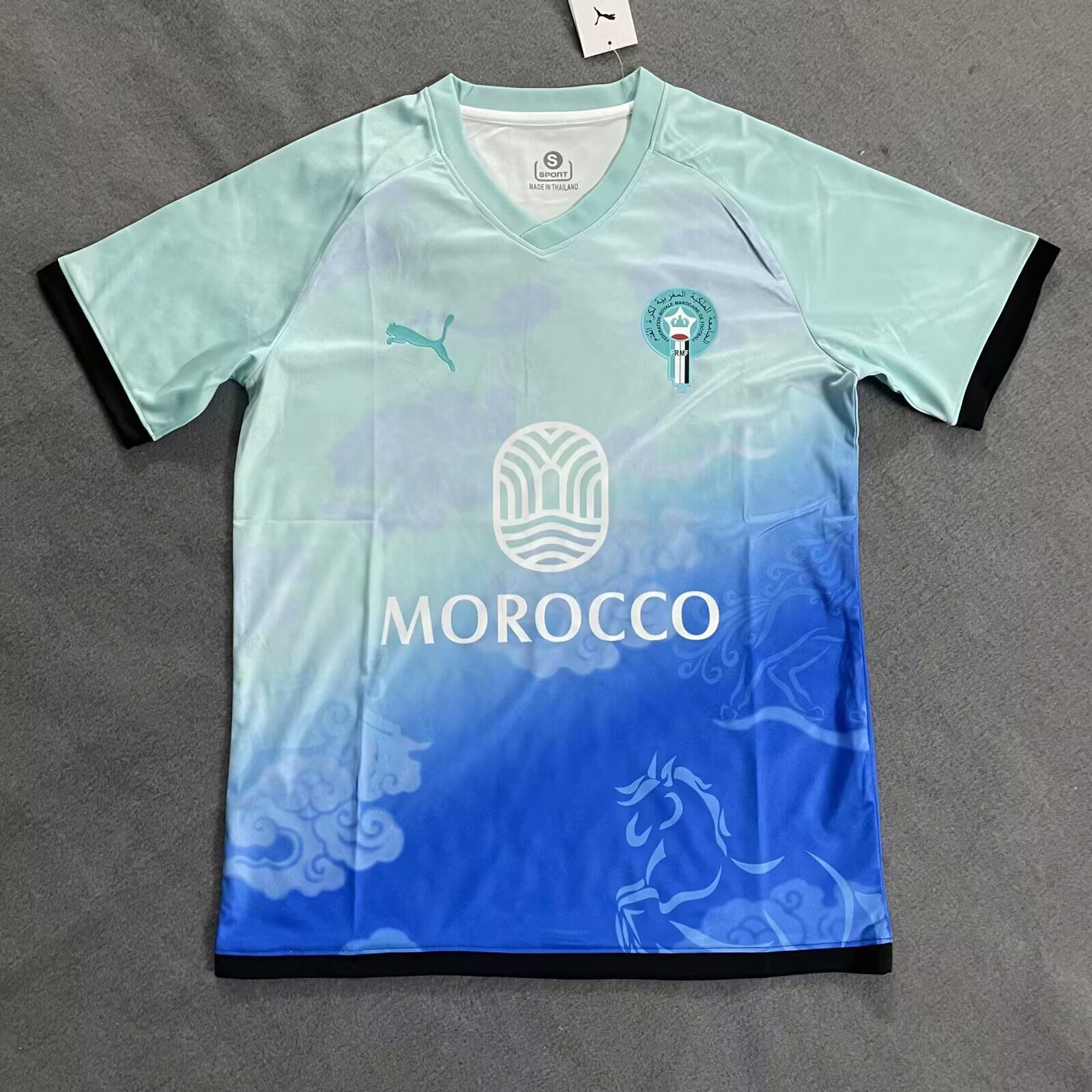 2025/2026 Morocco National Team Special Edition Blue And Green Football Jersey AAA fan-grade