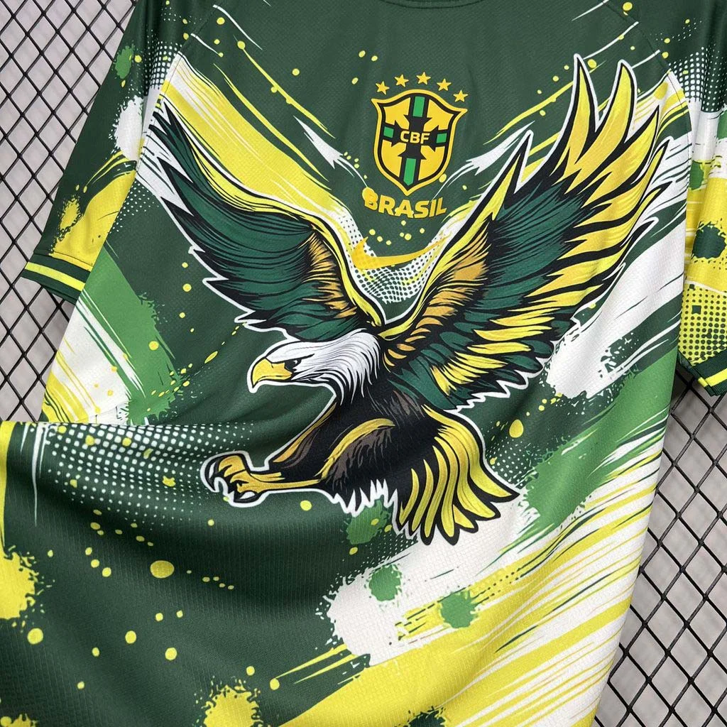 Camisa de Futebol Especial Águia Brasil 2024 AAA qualidade fã — view 3