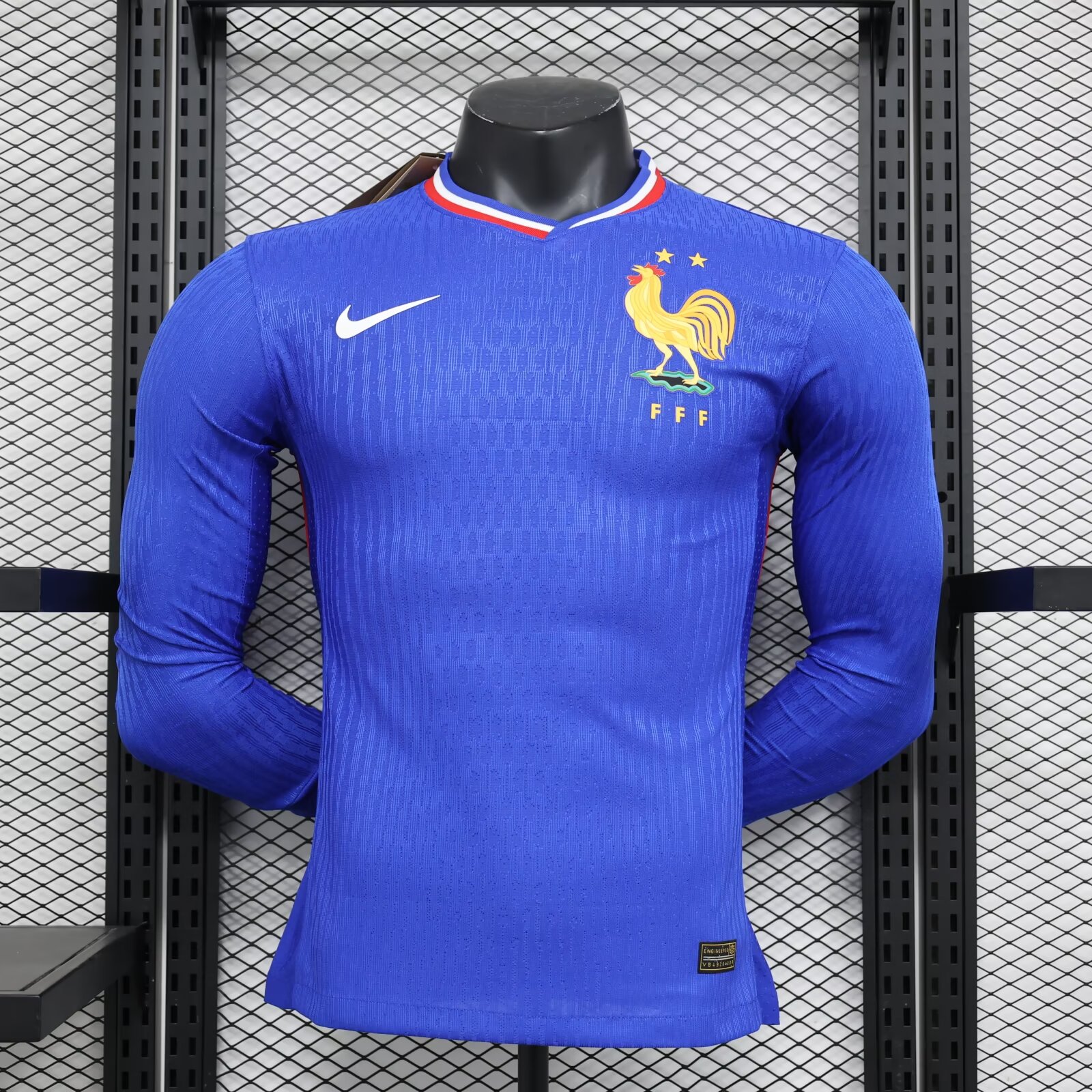 2024-2025 Long Sleeve Player Version France Home Football Shirt AAA fan-grade