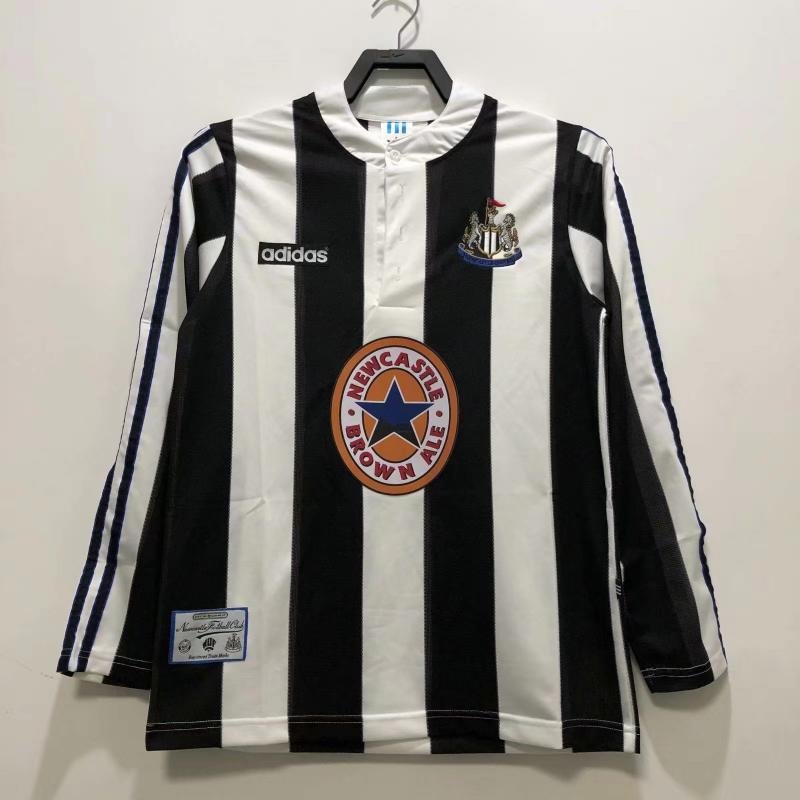 1995/1997 Retro Long Sleeve Newcastle United Home Soccer Jersey AAA fan-grade