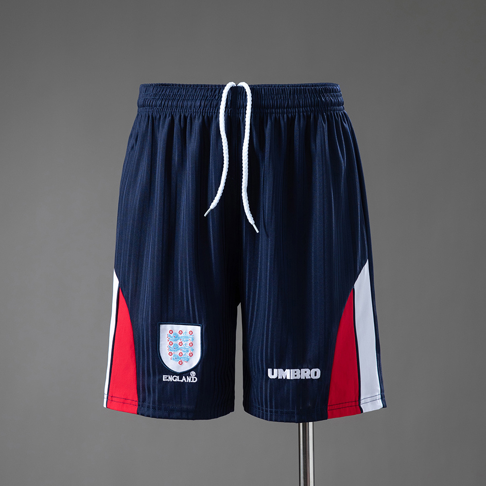 1998 Retro England Home Shorts AAA fan-grade