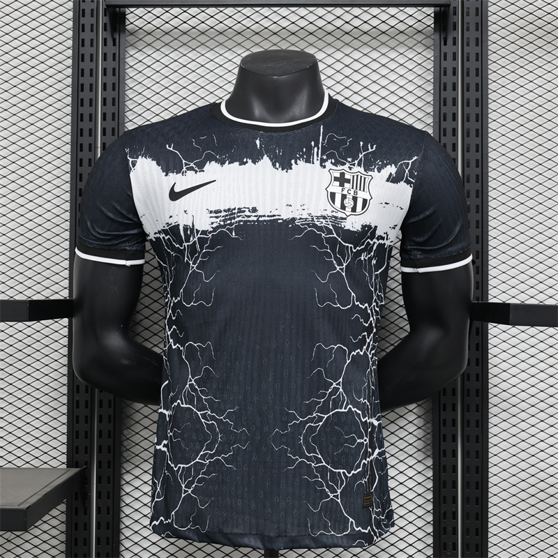 2025/2026 Barcelona Player Version Catalan Thunder Special Edition Football Jersey AAA fan-grade