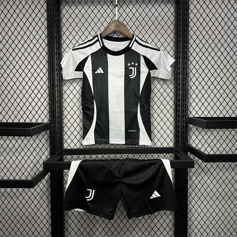 2024/2025 Juventus Home Soccer Jersey AAA fan-grade Kids Size