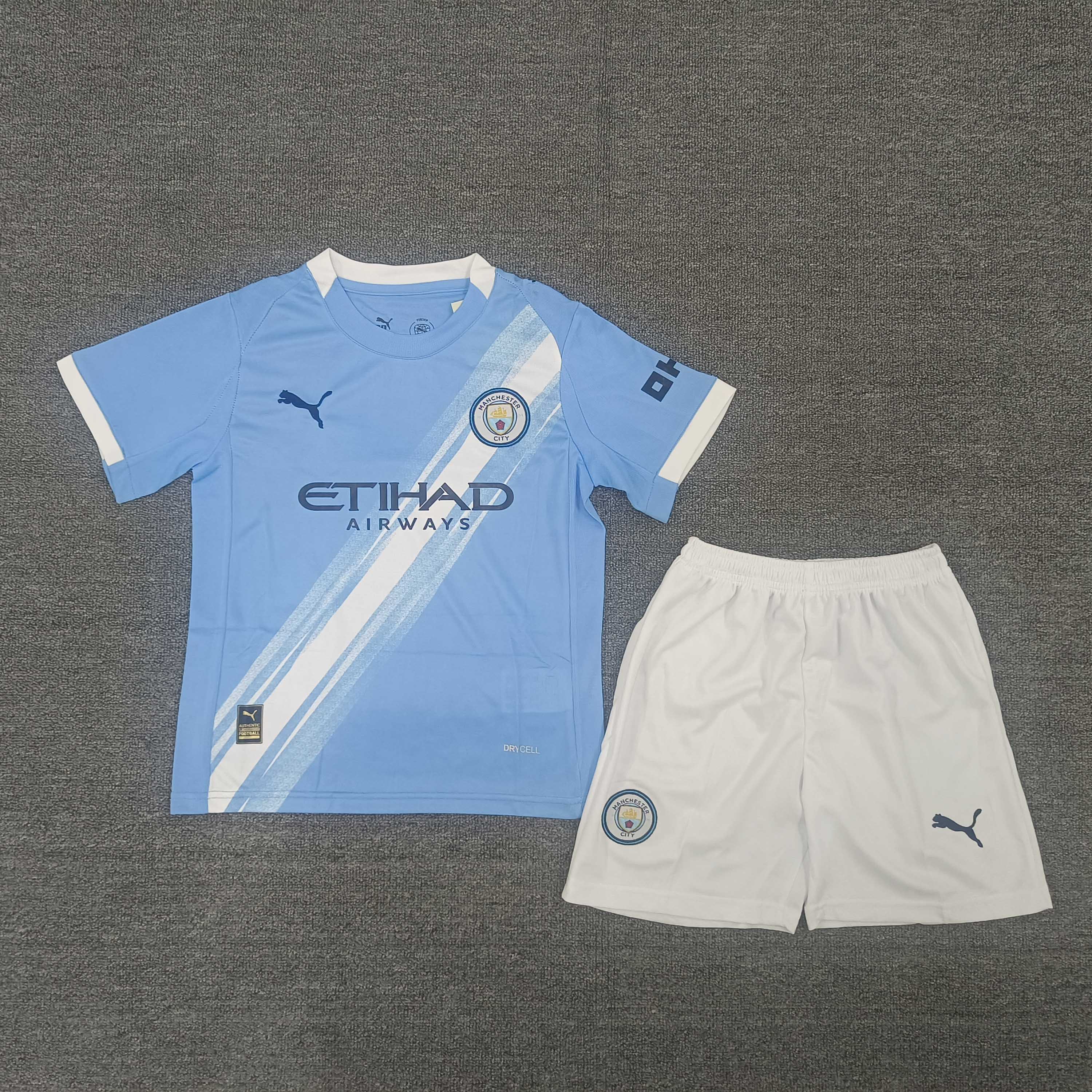 2025/2026 Manchester City Home 01 Football Jersey AAA fan-grade Kids Size