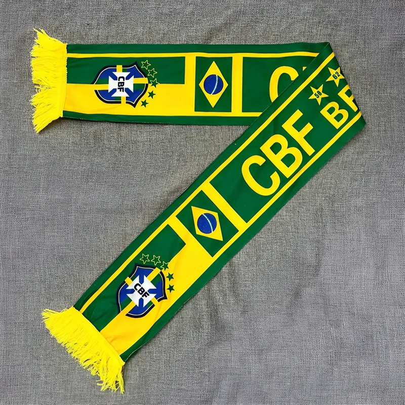 2026 World Cup Brazil Fan Soccer Scarf New