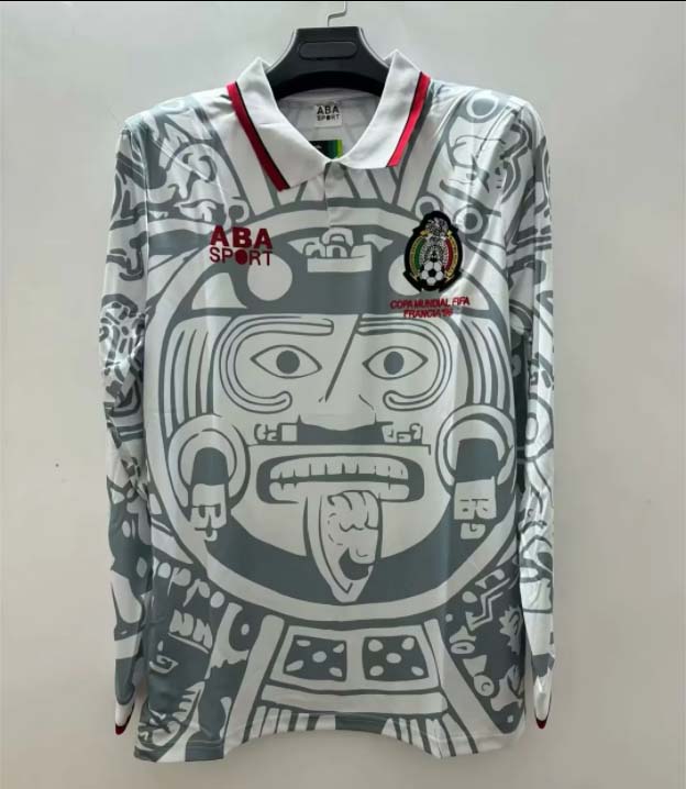 1998 Retro Long Sleeve Mexico Away Football Shirt AAA fan-grade