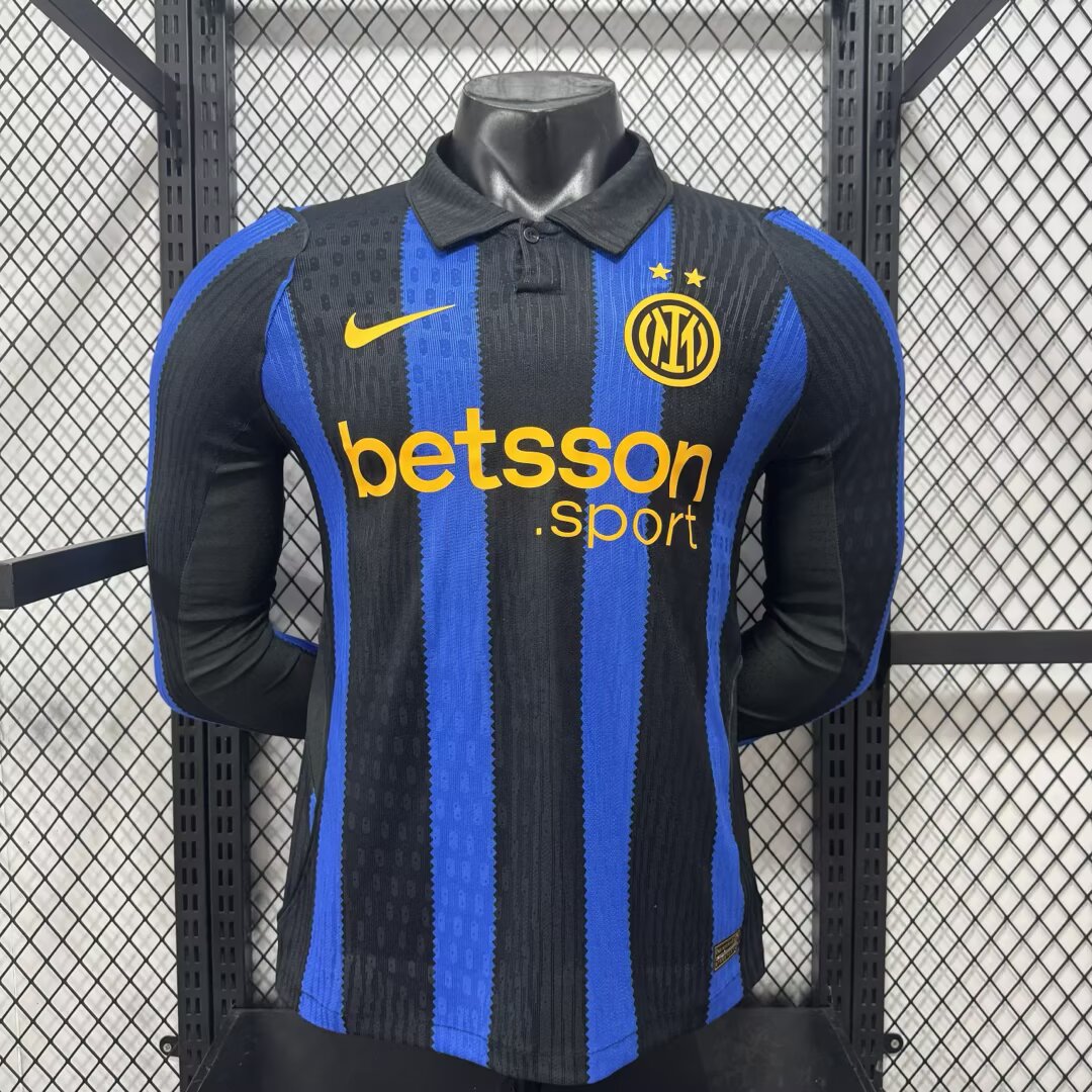2026/2027 Long Sleeve Player Version Inter Milan Home Football Jersey1:1 Thai Quality