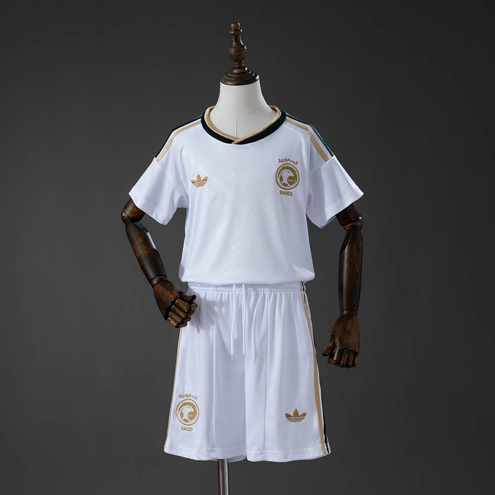 2026 Saudi Arabia National Team Away Kids Kit Jersey AAA fan-grade Kids Size