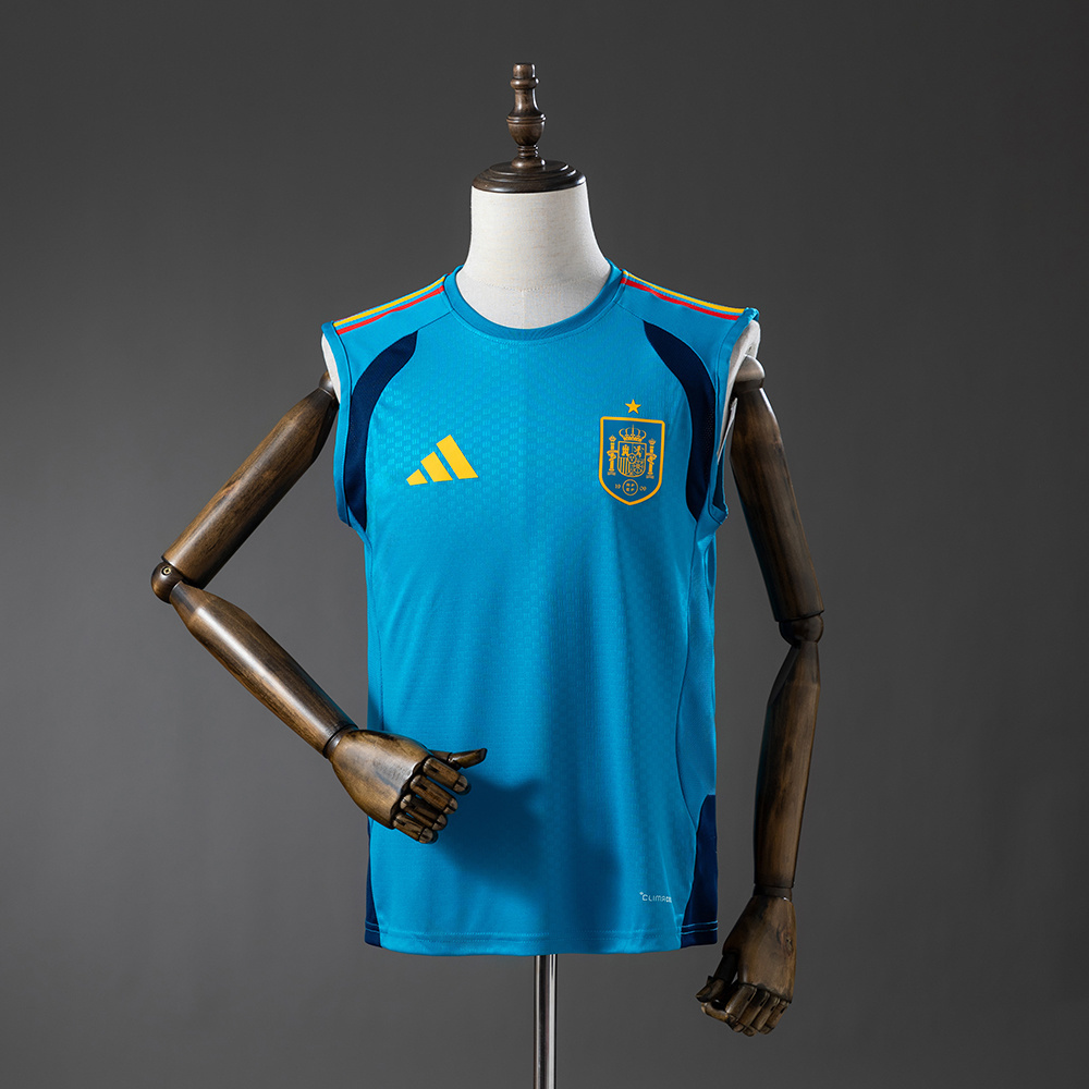 2026 Player Version Spain National Team Training Vest -Blue Football Shirt AAA fan-grade