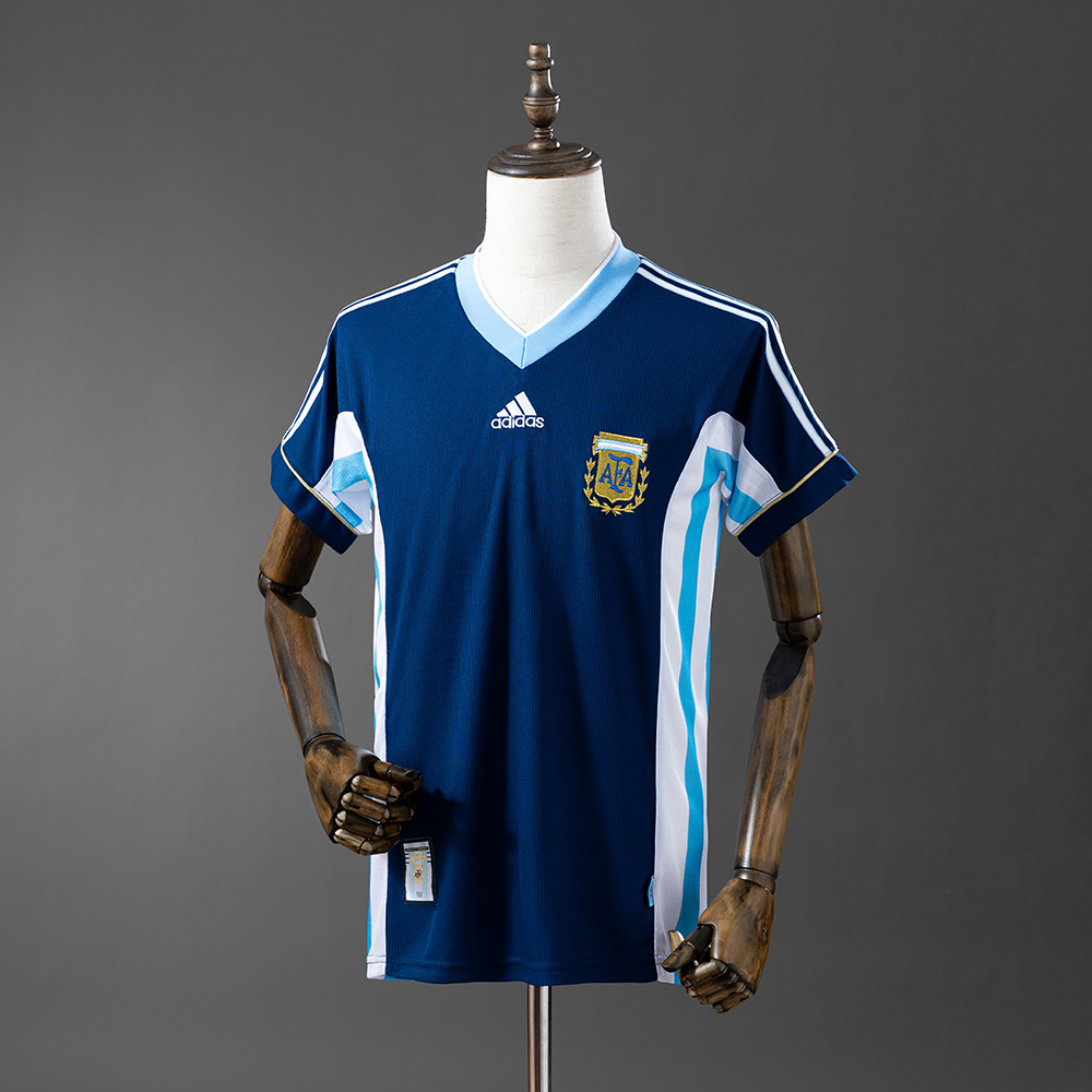 1998 Retro Argentina National Team Away Football Shirt AAA fan-grade