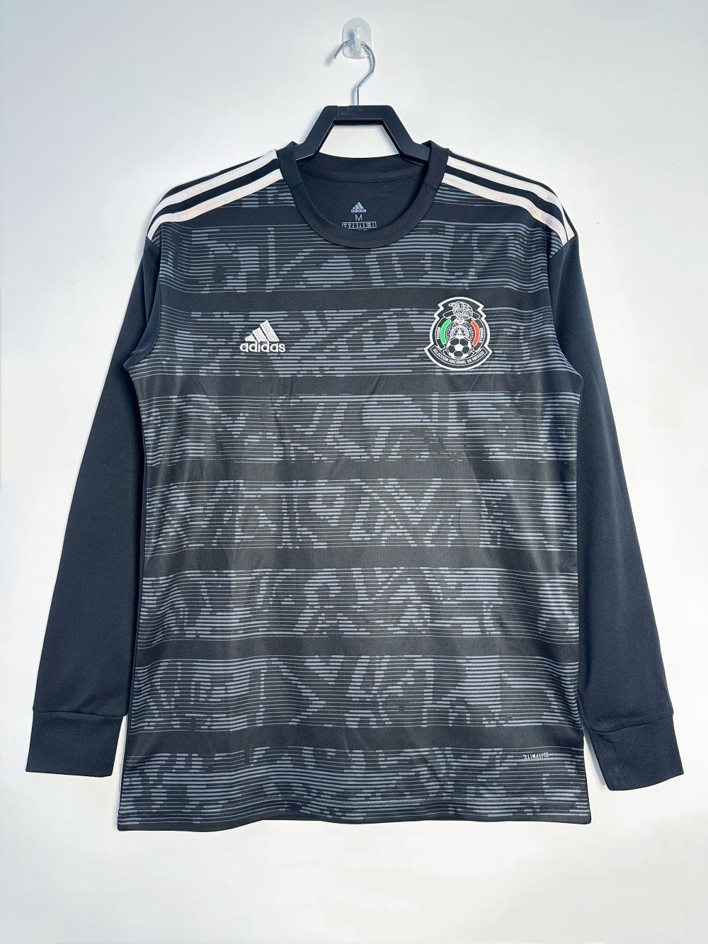 2019 Retro Long Sleeve Mexico Home Soccer Jersey AAA fan-grade