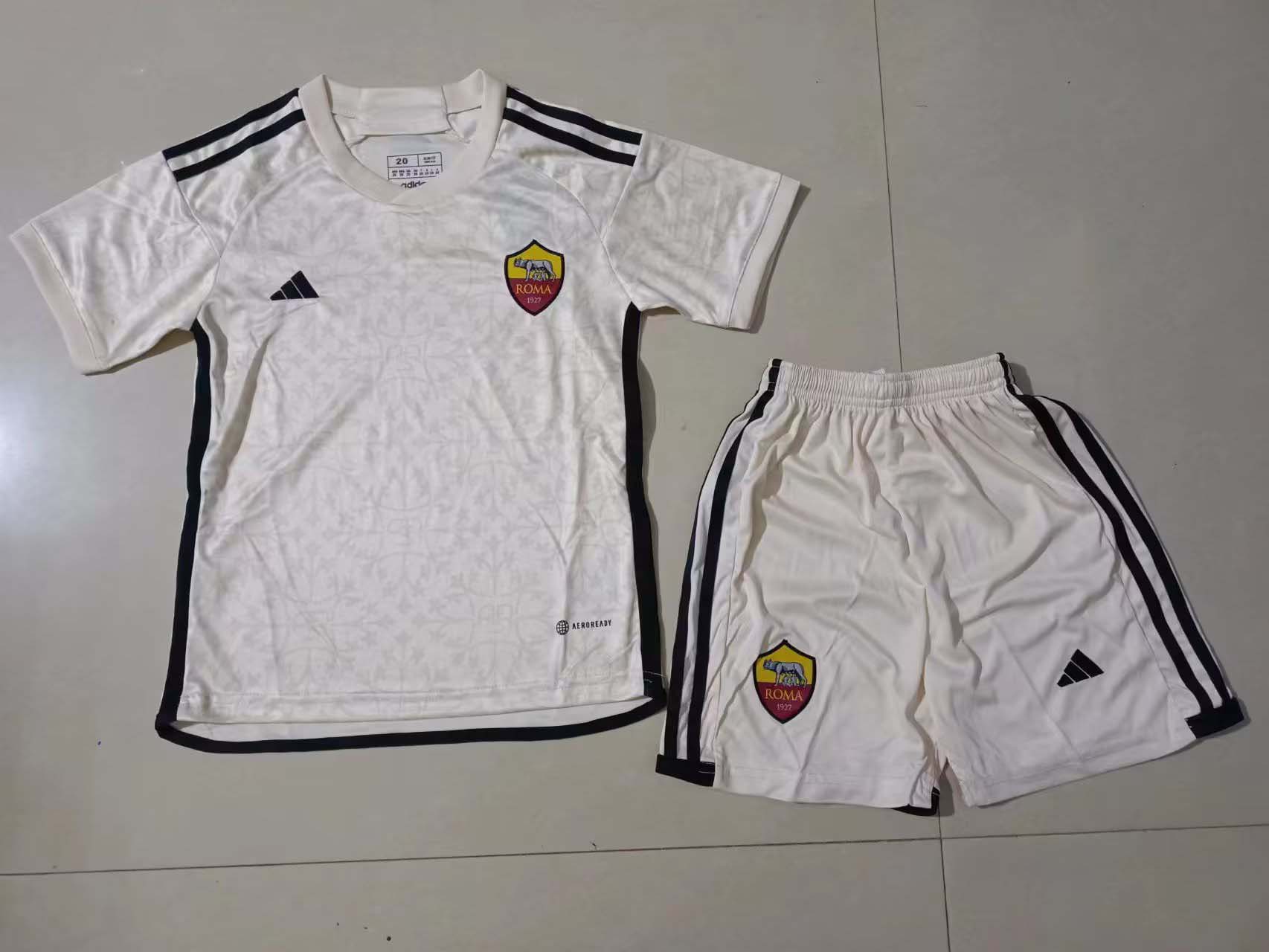 2023/2024 Roma Away Soccer Jersey AAA fan-grade Kids Size